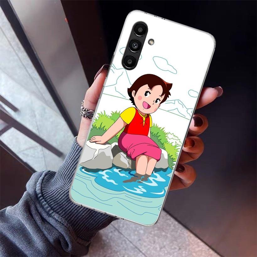 Heidi Cute Cartoon Phone Case For Samsung Galaxy A17 A57 A37 A16 A26 A36 A56 A15 A25 A35 A55 A14 A13 A54 A53 A34 A24 A33 A23 Gal
