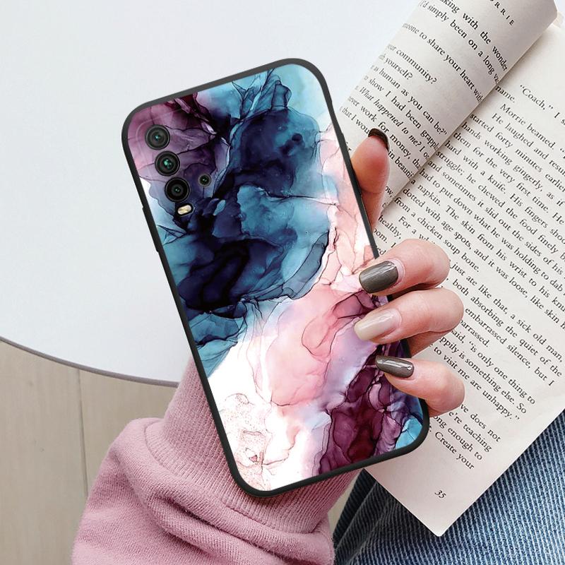 Housse Marbre Mode Pour Redmi 9T Coques Protectrices Souples Silicone Coque Pare-chocs Fundas Pour Xiaomi Redmi 9T Redmi9T 9 T Coque Mignonne