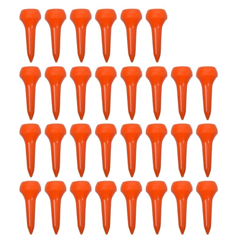 

30Pcs Mushroom Head Short Golf Tees Balls Stand Professional White Plastic Golf Tees Golf Accessory for Driving Range оранжевый