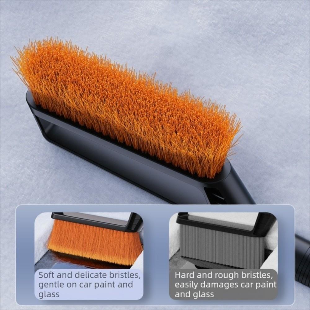 2-in-1 Auto Schneeentferner Bürste Abnehmbar Multifunktional Winter Schneeentfernung Auto Eis Schaufel Langer Griff Ausziehbar Eiskratzer Auto