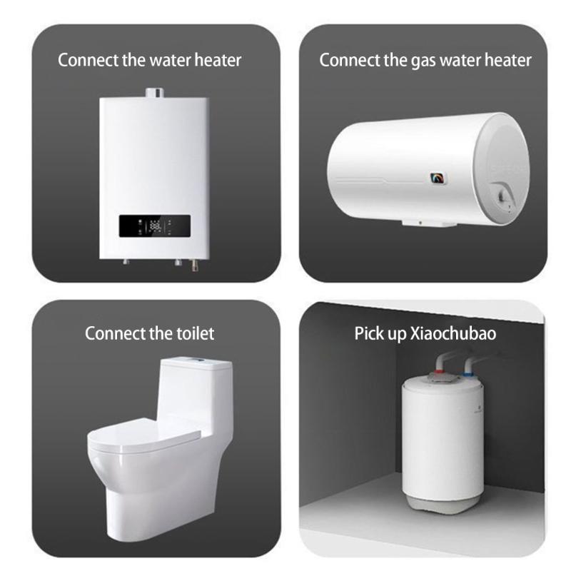 Heavy Dutys Elbow Flexible Pipe 304 Steel Construction 1/2InchBSP Water Connectors For Domestic Plumbing Elbow Pipe