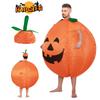 Pumpkin Halloween Costume Inflatable Suit With Cartoon Doll For Walking