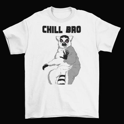 Chill Bro Lemur T-Shirt Unisex Adult Cotton Sizes Madagascar King Julien Animal