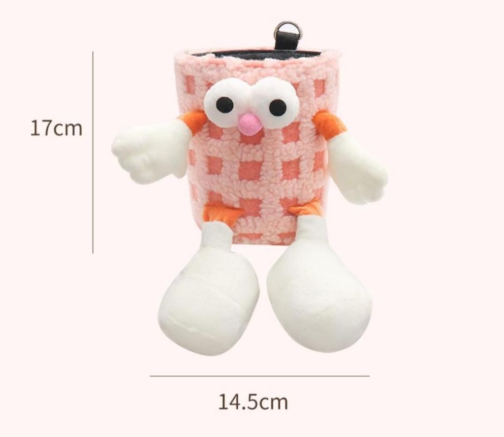Fiyyuga Car Trash Tissue Box Car Storage Bucket Hanging Waterproof Umbrella Storage Cartoon