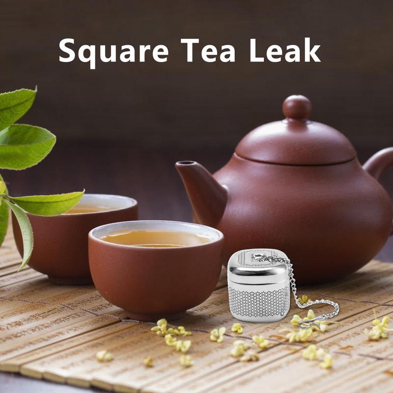 

Tea Infuser | Tea Filter Square Shape | Fine Mesh Tea Infusers Extra Fine Mesh Loose Tea Steeper Mesh Filter Strainer Ball Shape China Mainland