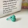 Cute Glitter Gourd Shaped Keychains Durable Clasp Vibrant Colors For Bag Decoration Daily Use Gift For Girls