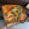 Geometric Contrasting Color Printing Fashion Silk Scarf Square Scarf High-end Shawl Sunscreen Neck Small Square Scarf Headscarf Women's Scarf
