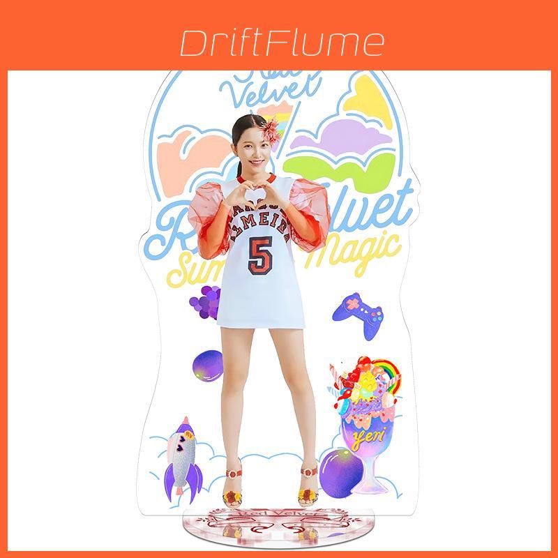 Exquisite Red Velvet Acrylic Standee Featuring Yeri Irene For Elegant Table Decor