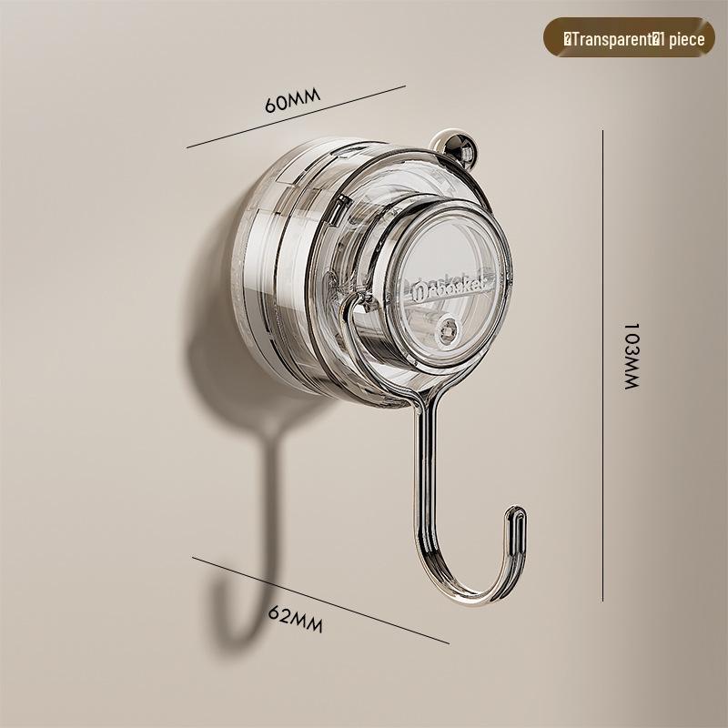 Strong Adhesive Suction Cup Hook for Kitchen & Bathroom - No-Drill, Seamless Storage Solution