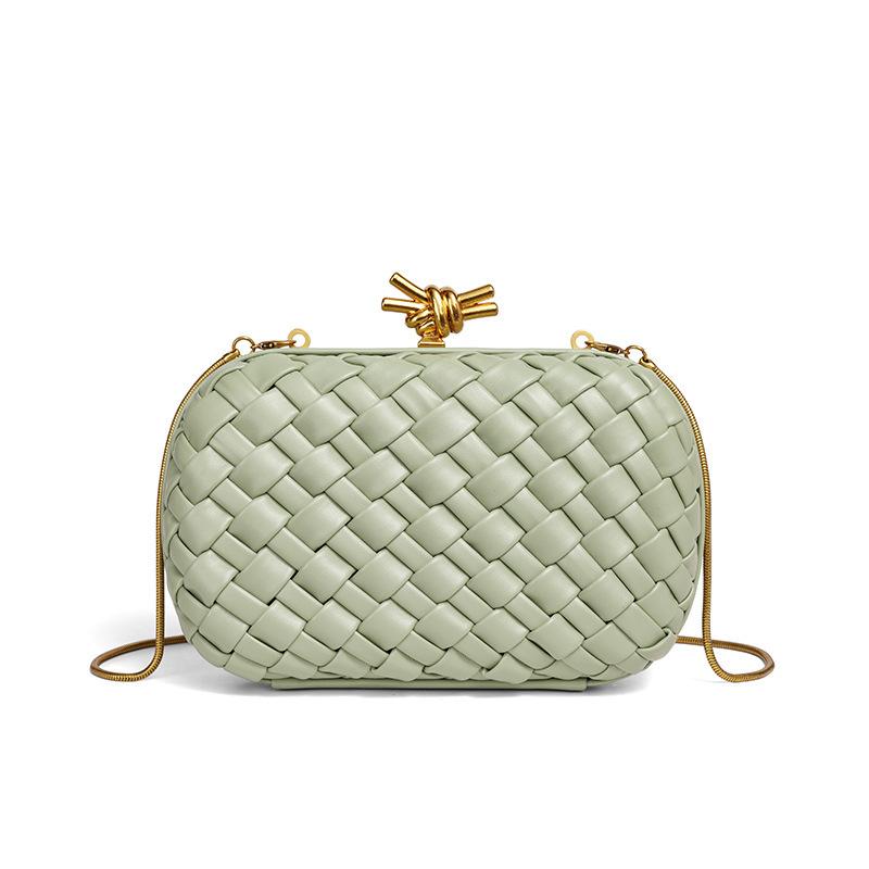 Nova bolsa tiracolo de corrente trançada, bolsa de mão de noite da moda, bolsa de ombro versátil