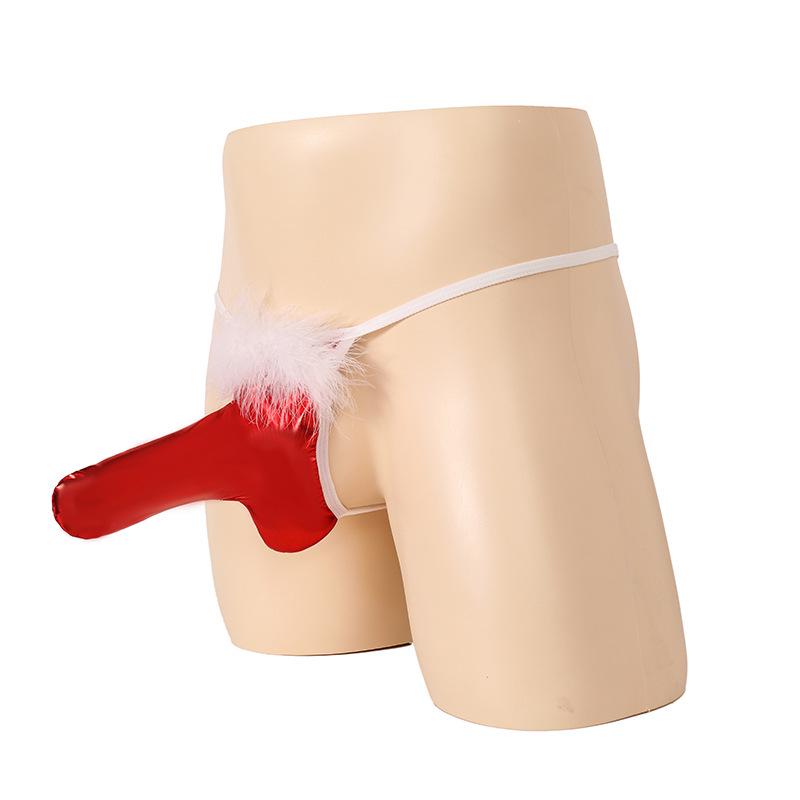 Men's Christmas Erotic Underwear - European & American Elastic Sexy Lingerie