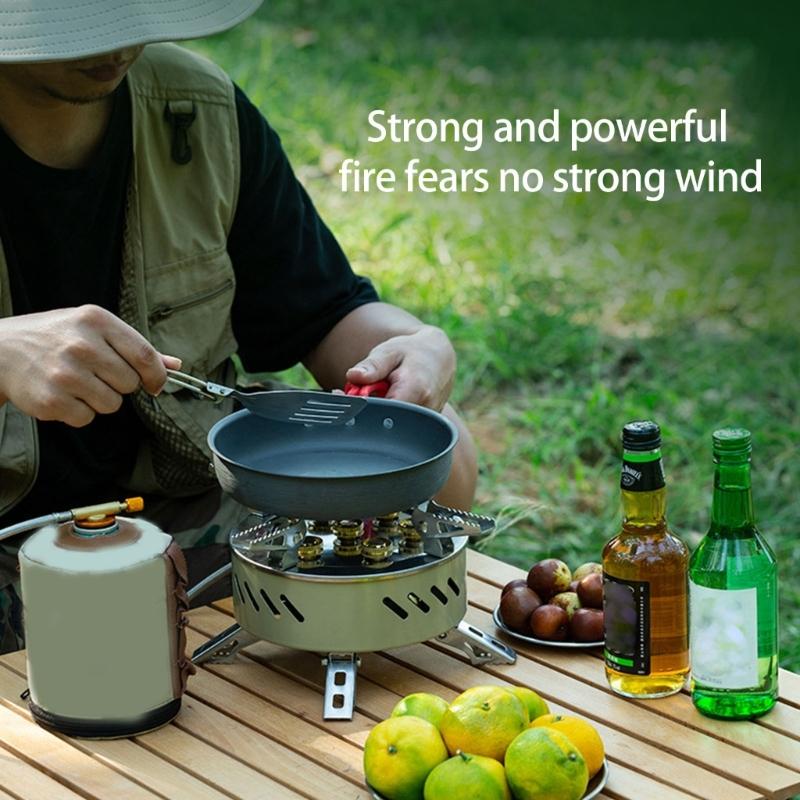 Compacts Durability Camp Stove Survival Furnaces Windproofed Hiking Field Stove for Fishing Picnics