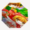 1pc Cardcaptor Sakura Automatic Folding Umbrella Portable 3-Fold Design with 8-Bone Iron Frame, Perfect for Festivals, Travel, Daily Use, and Gif