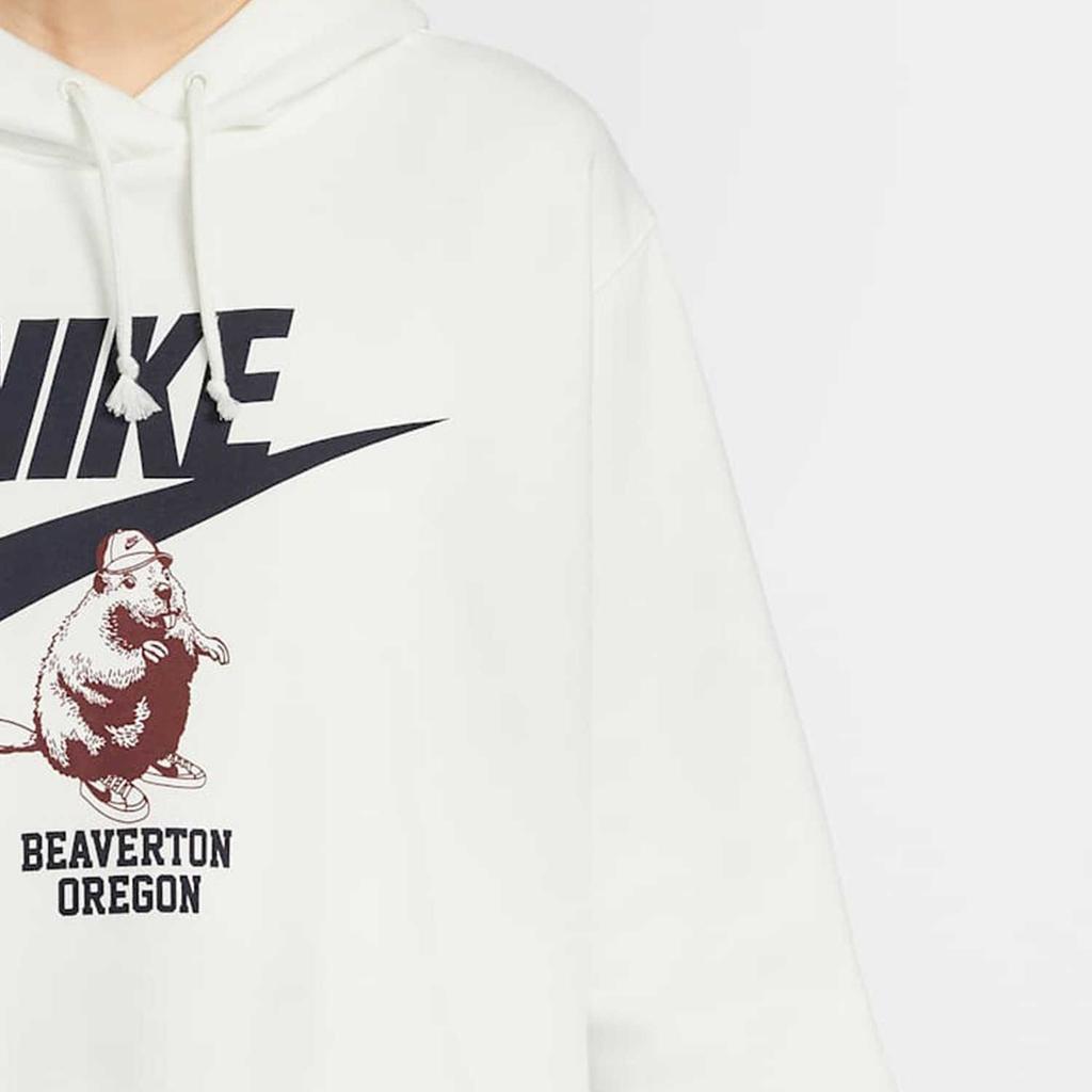 Nike Sweatshirts Women's White Hooded Moderate Regular HV1745-133