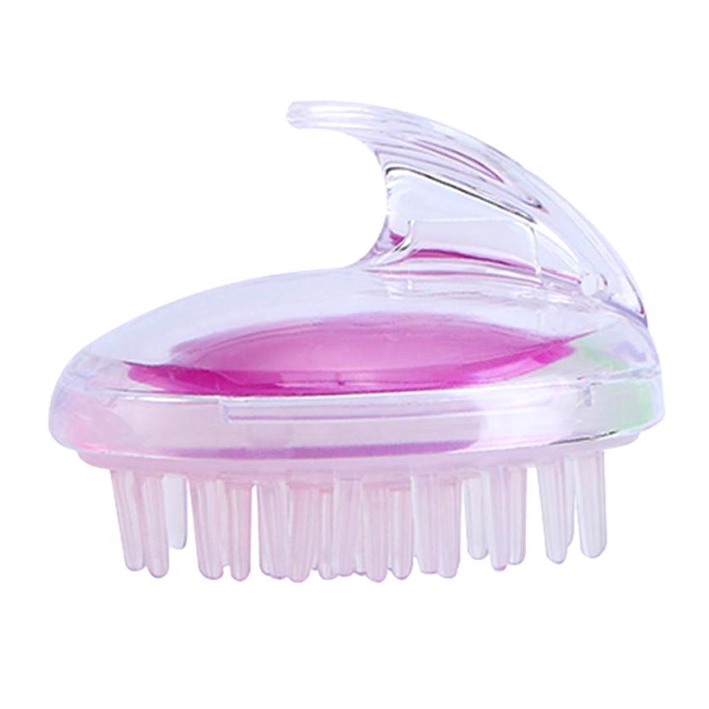 1 X Silicone Shower Shampoo Body Wash Dandruff Brush Hair Scalp Massager