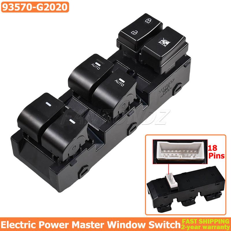 Front Left Electric Power Lifter Window Switch Button 93570-G For Hyundai Ioniq 2017 2018- 93570-G 93570-G4X