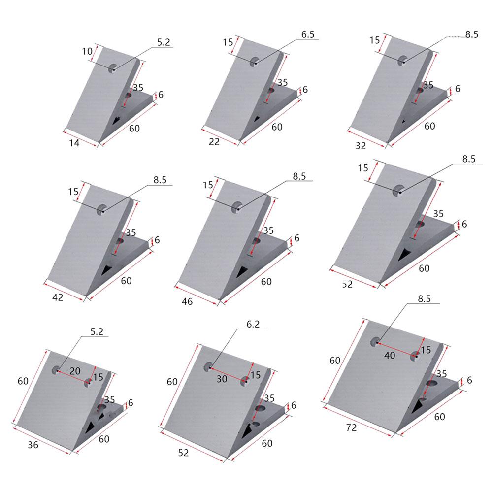 Robuster 45-Grad-Winkel für Aluminiumprofilsysteme