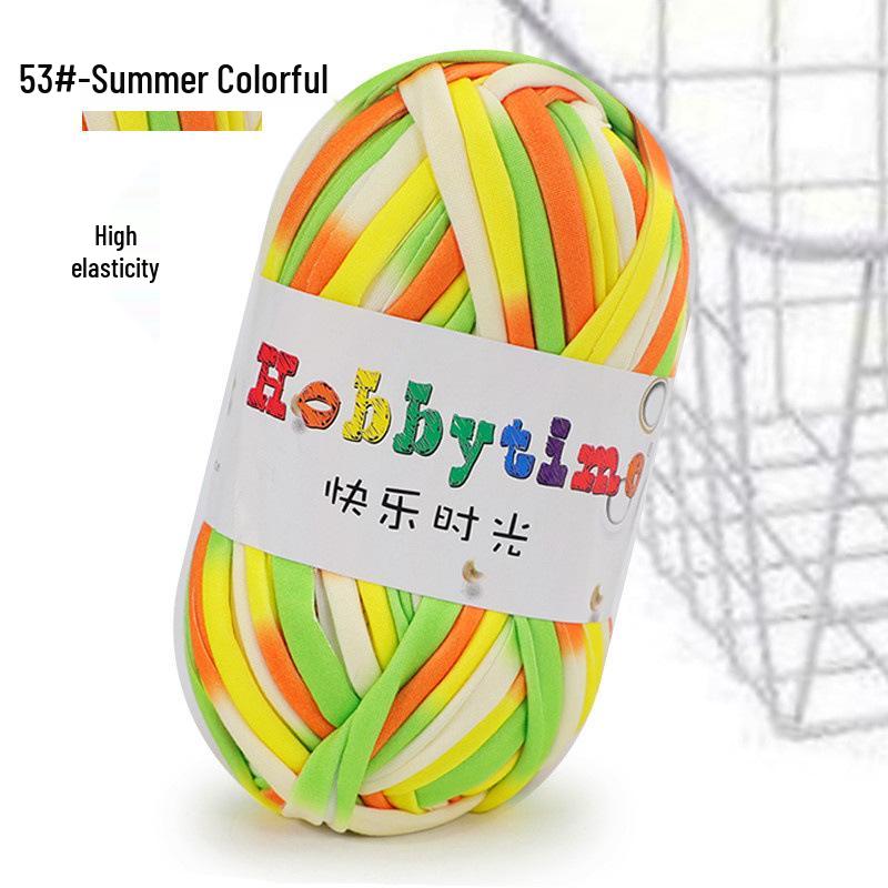 Cloth Strip Yarn DIY Crochet Kit: Handmade Bag, Knitting Material for Cushions, Carpets, and Dolls