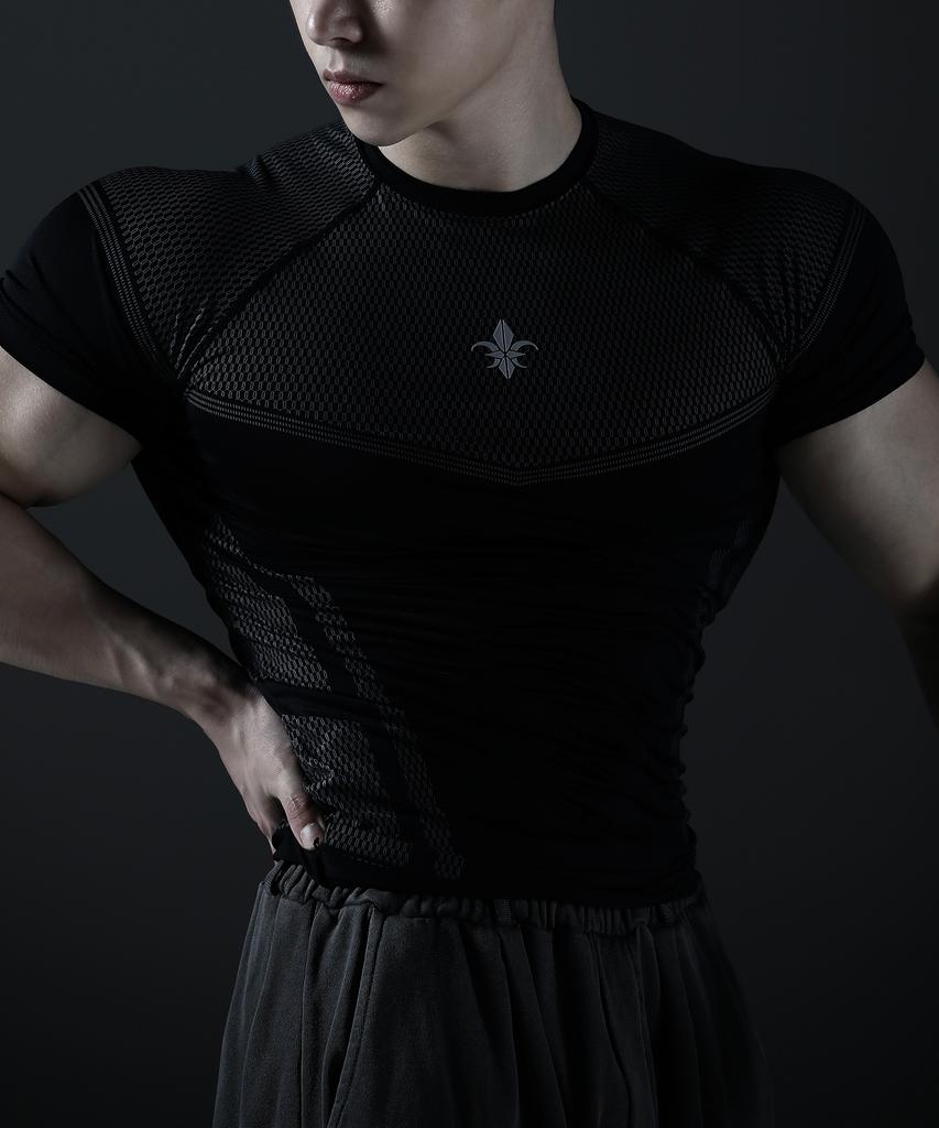 CARMID Silver Night Compression Short Sleeve [Black]