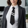 Clip On Necktie For Men Women Kids Classical Polyester Tie With Easy Snap Button For Business Casual Event