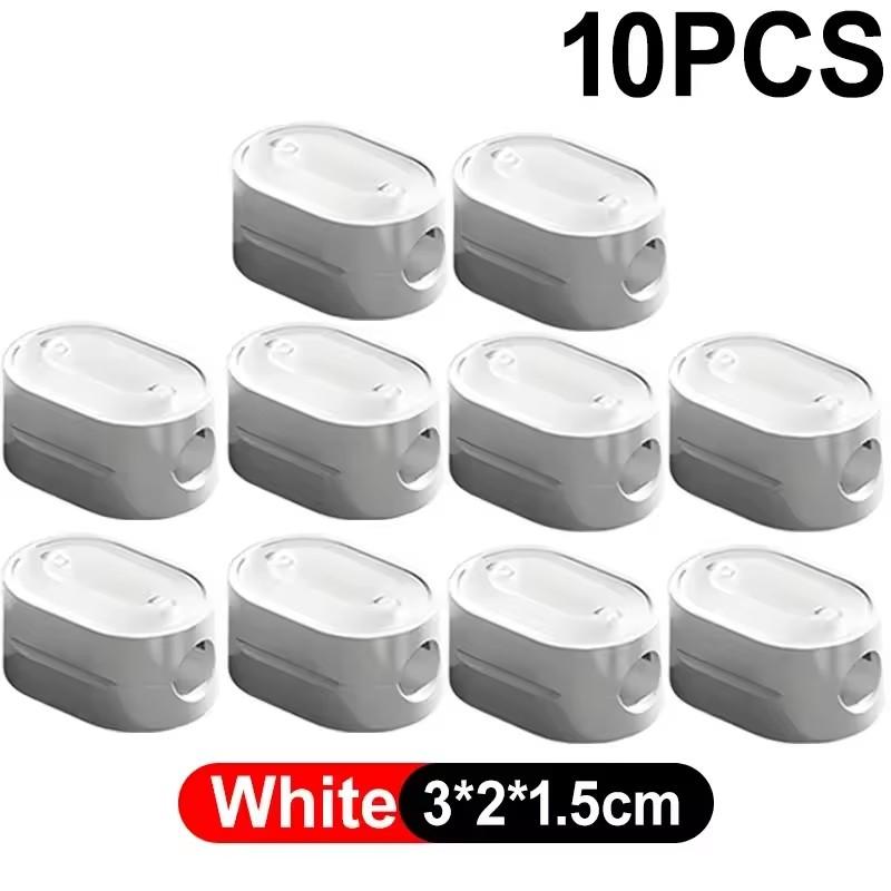 1-20Pcs Portable Magnetic Cable Clips Desktop Cord Organizer Wire Holder Strong Adhesive Magnetic Cable Management Home Office