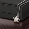 Mother's Day Gift Boxed Love Knot Necklace, Fashionable Pendant Jewelry From Son, Ideal for Mother's Day Christmas Thanksgiving
