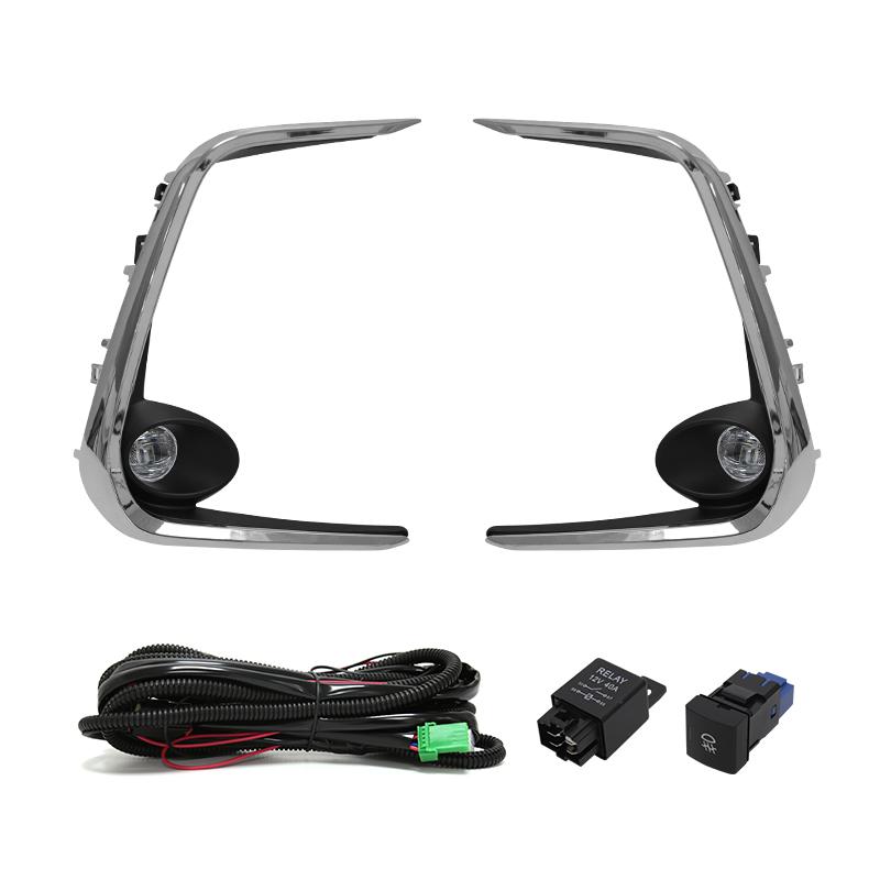 

Светодиодные дневные ходовые огни противотуманные фары DRL для Toyota Corolla Sedan 2019 2020 2025 провода переключатель реле водонепроницаемая хромированная отделка