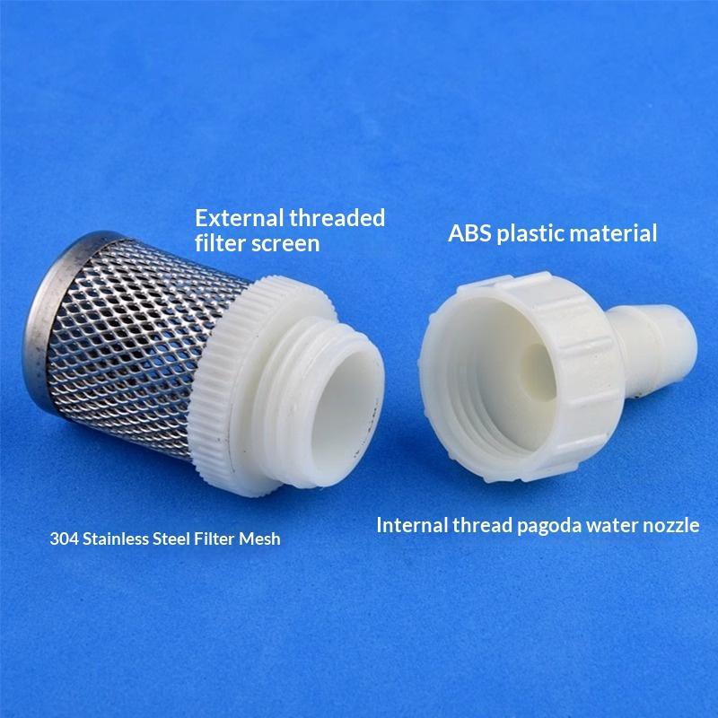 1/3Pcs 4mm 6mm 8mm 10mm 12mm 14mm 16mm 20mm Hose Stainless Steel Filter For Fish Tank Aquarium Garden DIY Accessories
