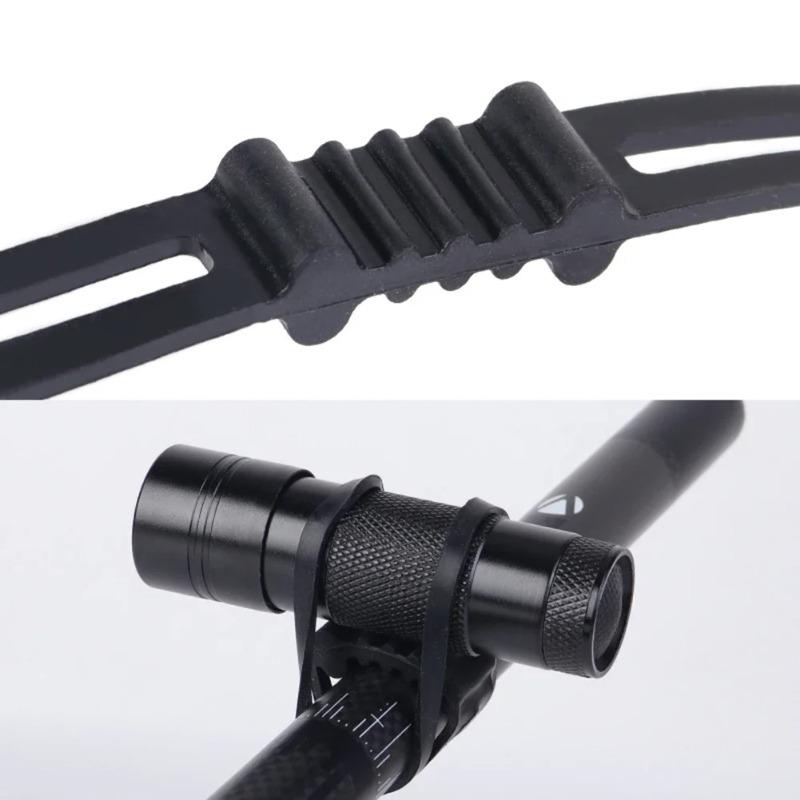 10pcs Silicone Mount Bands Light Rubber Straps for Headlight Taillight Fixing Universal Bike Motorcycle Bicycle Accessories