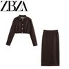 Jnleaog Autumn New Women's Clothing Fashion French Style Design Fashion All-Match Elegant Commute Style Two-piece Set