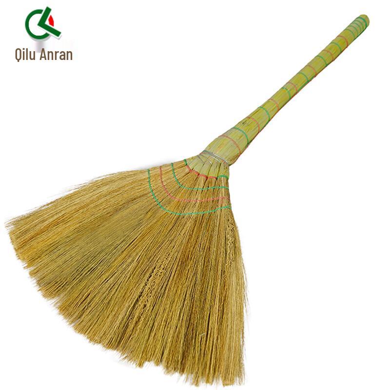 Hand-Woven Miscanthus Broom