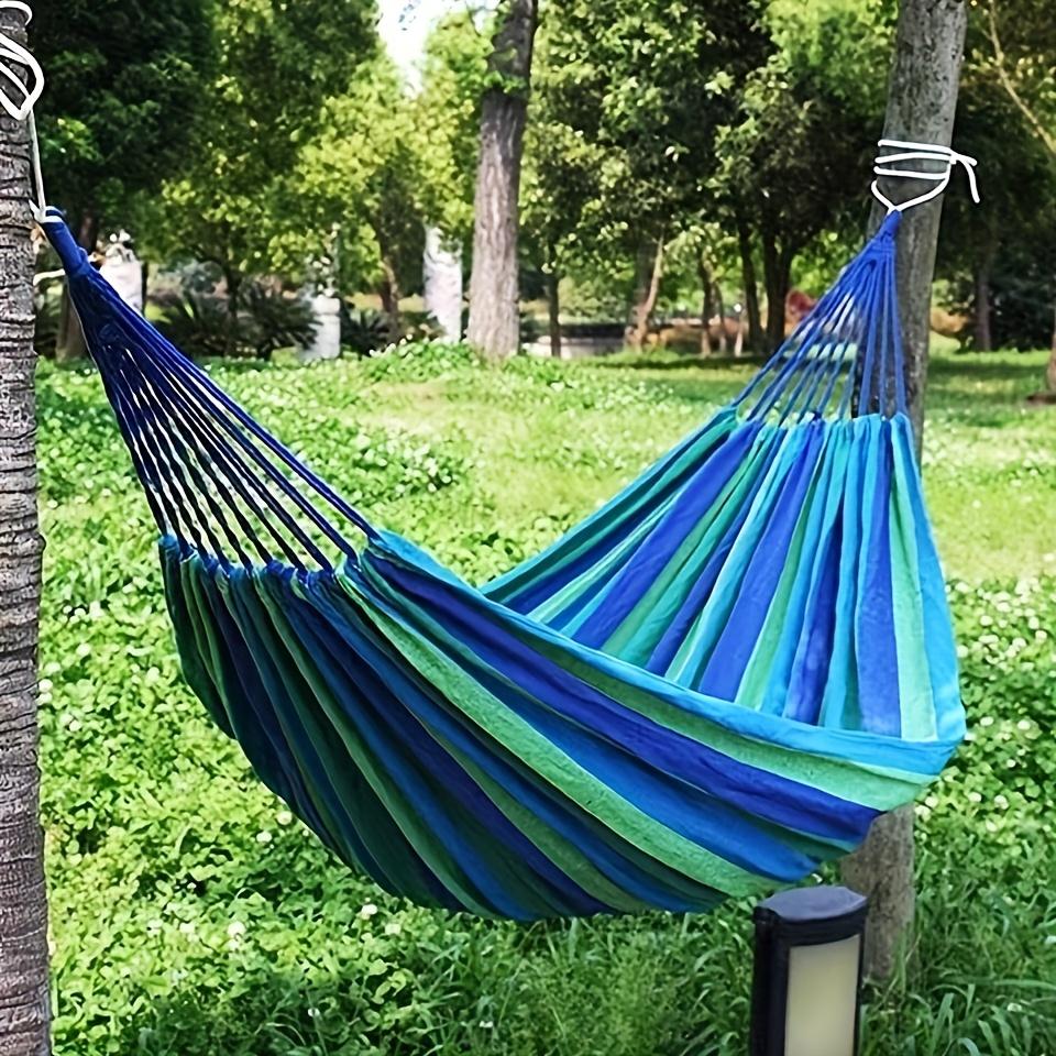 1 Stück Outdoor Camping Verdickte Leinwand Doppelt Belastbare Hängematte Tragbar Anti-Überschlag