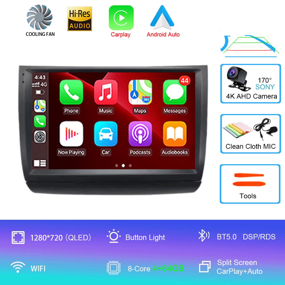 Car Radio Android 14 Carplay Auto WIFI+4G For Toyota Prius 20 2002-2009 Multimedia Video Player GPS Navigation Stereo Head Unit