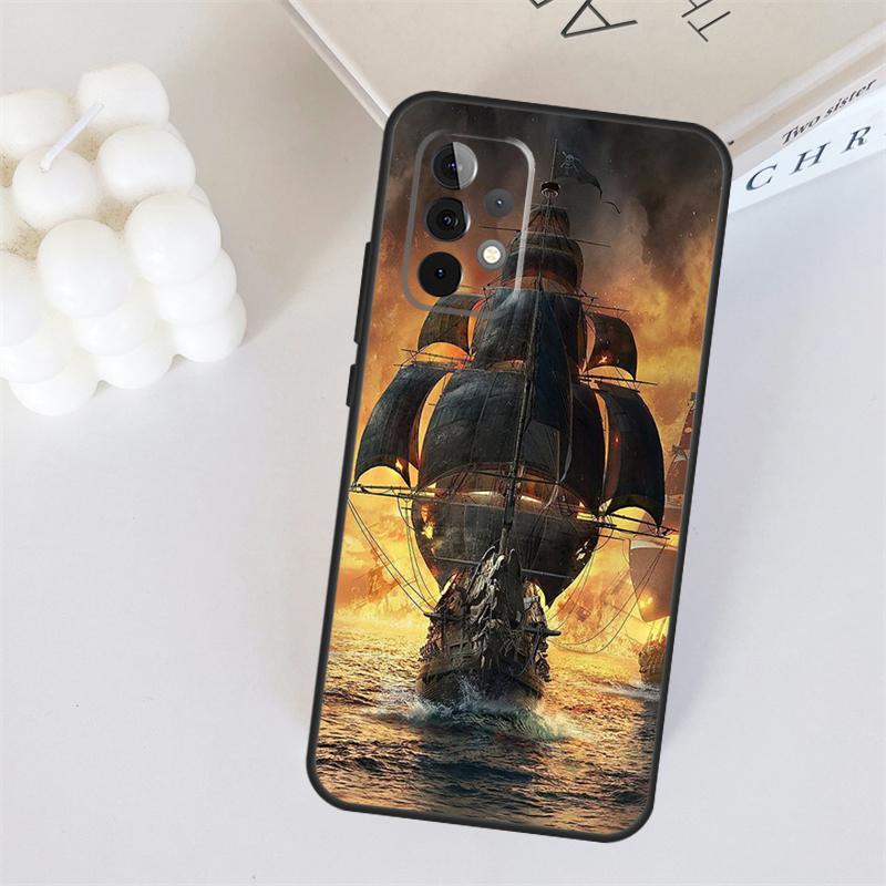 Segelschiff Piratenschiff Für Samsung Galaxy A22 A32 A52 A54 A14 A16 A26 A36 A56 A55 A35 A05 A06 A15 A53 A33 A13 Hülle