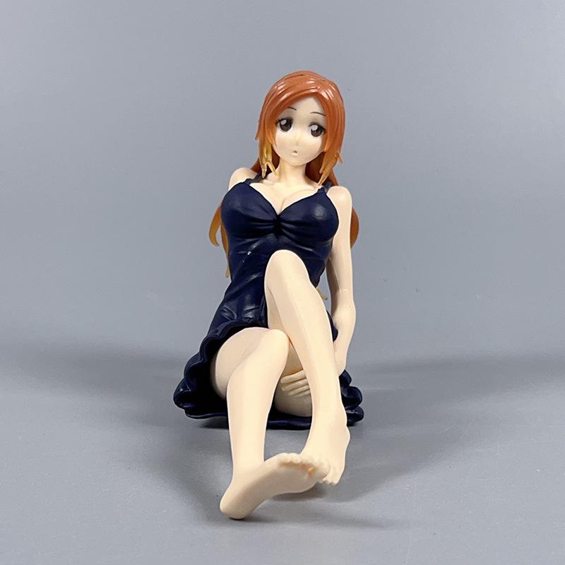 Anime Inoue Orihime Nachthemd Sitzende Actionfigur PVC Modell Spielzeug Erwachsene Sammlung Geschenk