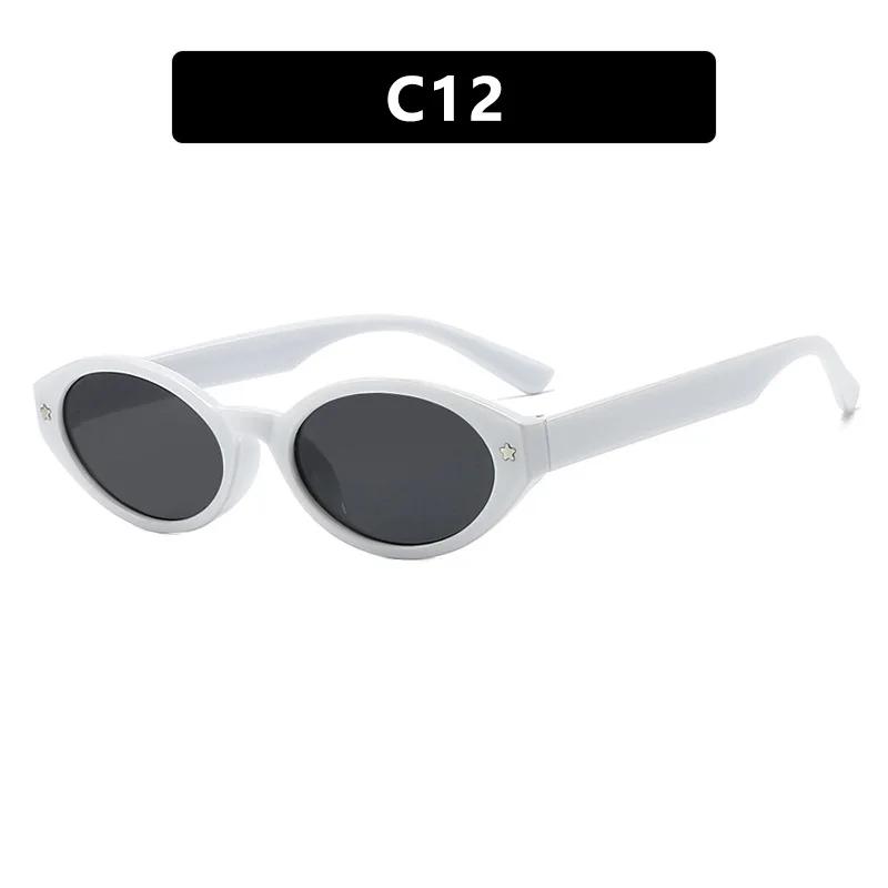 2025 New Women Sunglasses Narrow Oval Frame Luxury Brand Design Popular Style Outdoor Female Sunglasses Sunshade Glasses Uv400