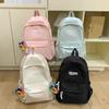 High-value Junior High School Bag, Girls, College Students, Simple and Versatile Backpacks, Large Capacity High School Students, College Style