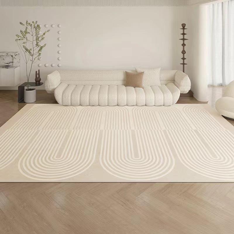 Simple Crystal Pile Carpet Living Room Tea Table Home Floor Mat Bedside Rug Bedroom Dirty Resistant Easy Care Carpet