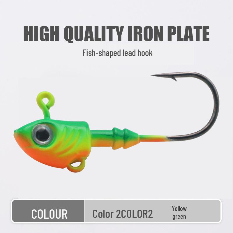 Fish Head Jig: 40g/45g Soft Bait for Long Cast, Sea Bass & Bass Lure