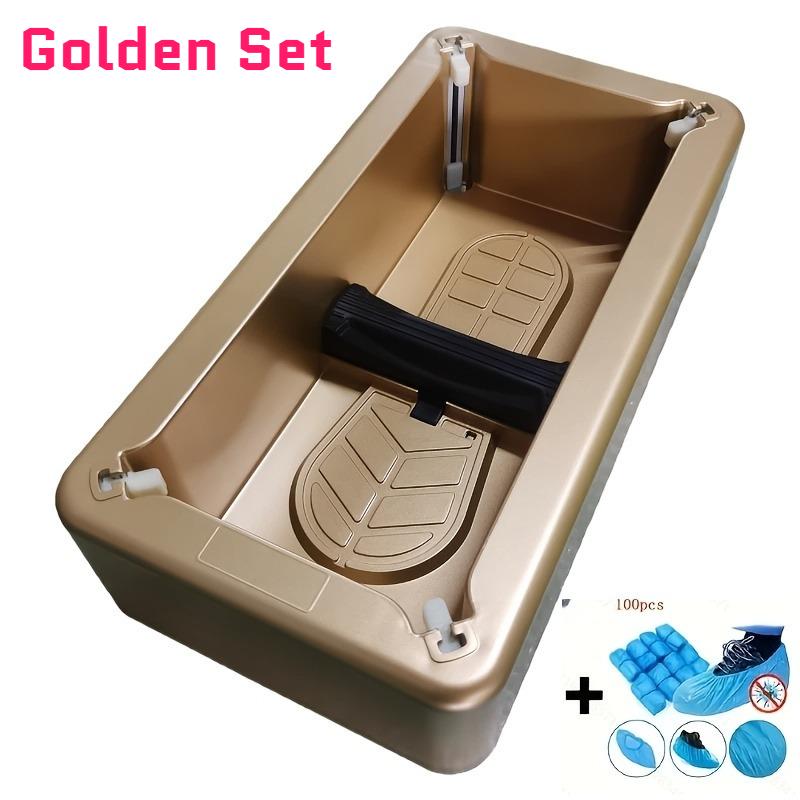 New Shoe Cover Machine with 100 Shoe Covers Automatic Shoe Wearing Device for Parties Gatherings Home Use To Avoid Guests' Shoes