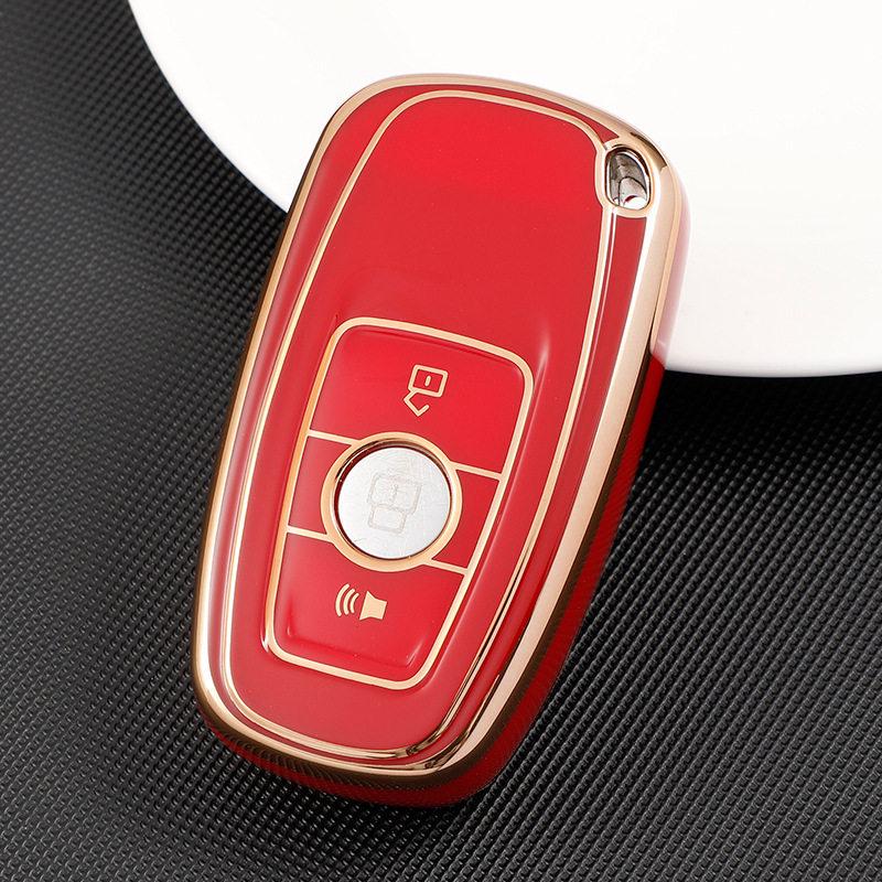 Gold Edge Key Case for Great Wall Haval H6 Coupe, C50, M6, and H2