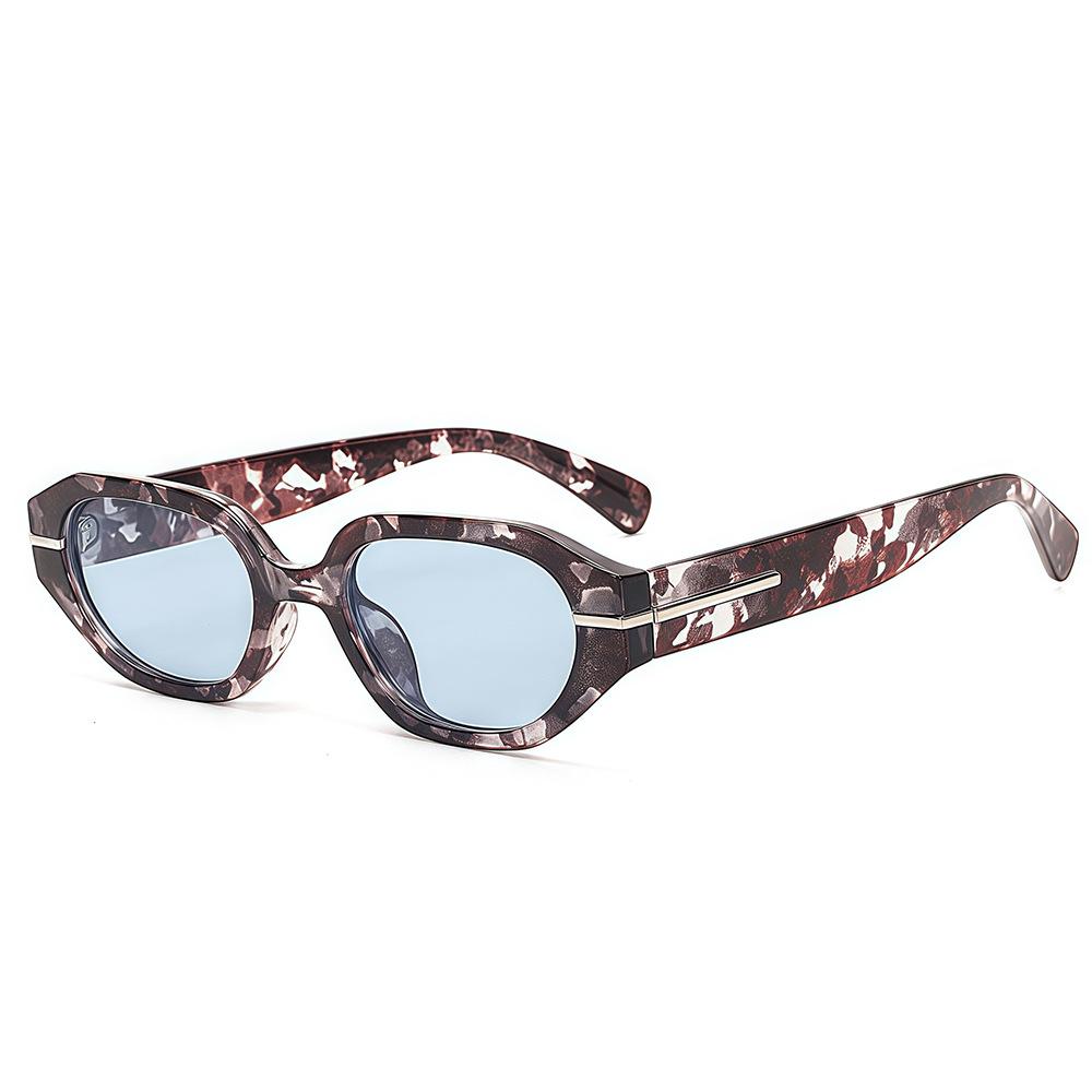 Fashion Retro Gradient Thick Frame Square Women Sunglasses  Luxury Leopard Print Unisex  Classic Outdoor Sun Glasses Uv400