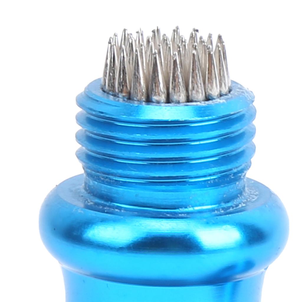 Strumento 3 in 1 per Punta di Biliardo Modellatore e Affilatore per Punta di Stecca da Pool Kit di Attrezzi per Riparazione in Acciaio Inossidabile