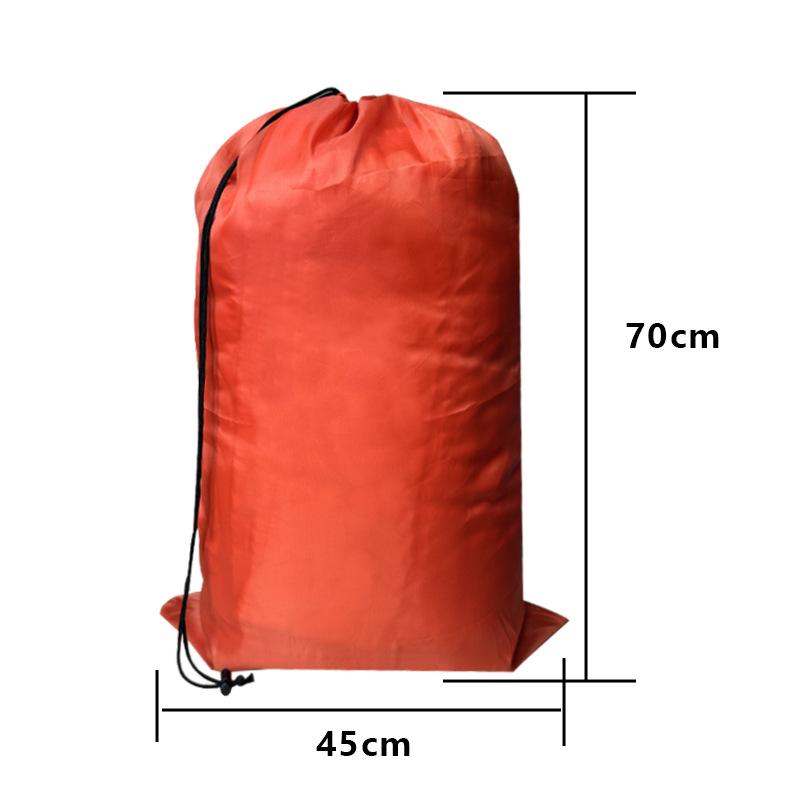 Large Waterproof Smiley Print Laundry Bag - Oxford Cloth, Drawstring Closure for Travel