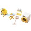 1Set Sorgfältige Verarbeitung Glatte Oberfläche Nützliche Simulierte Puppenhaus Waschmaschine Waschküche Kit