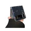 Suitable for Samsung Zflip6 Mobile Phone Case Magnetic Folding Zflip5 4th Generation Transparent Flash Powder Anti Fall Protection Case