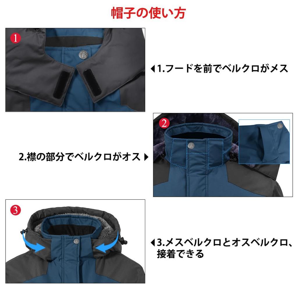 Větruodolná a zimní bunda Gopuune pro a Práci Hory a Nadměrné Velikosti Pánská s fleecovou podšívkou Turistická, Motorkářská, Snowboardová, Oblečení,