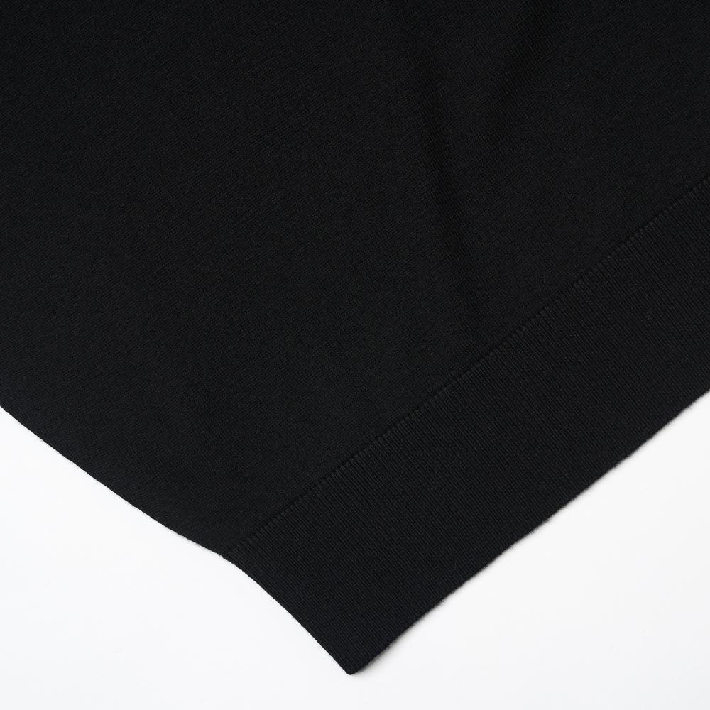 VERNO 25Ss Cashtouch Long Sleeve Polo Knit Black