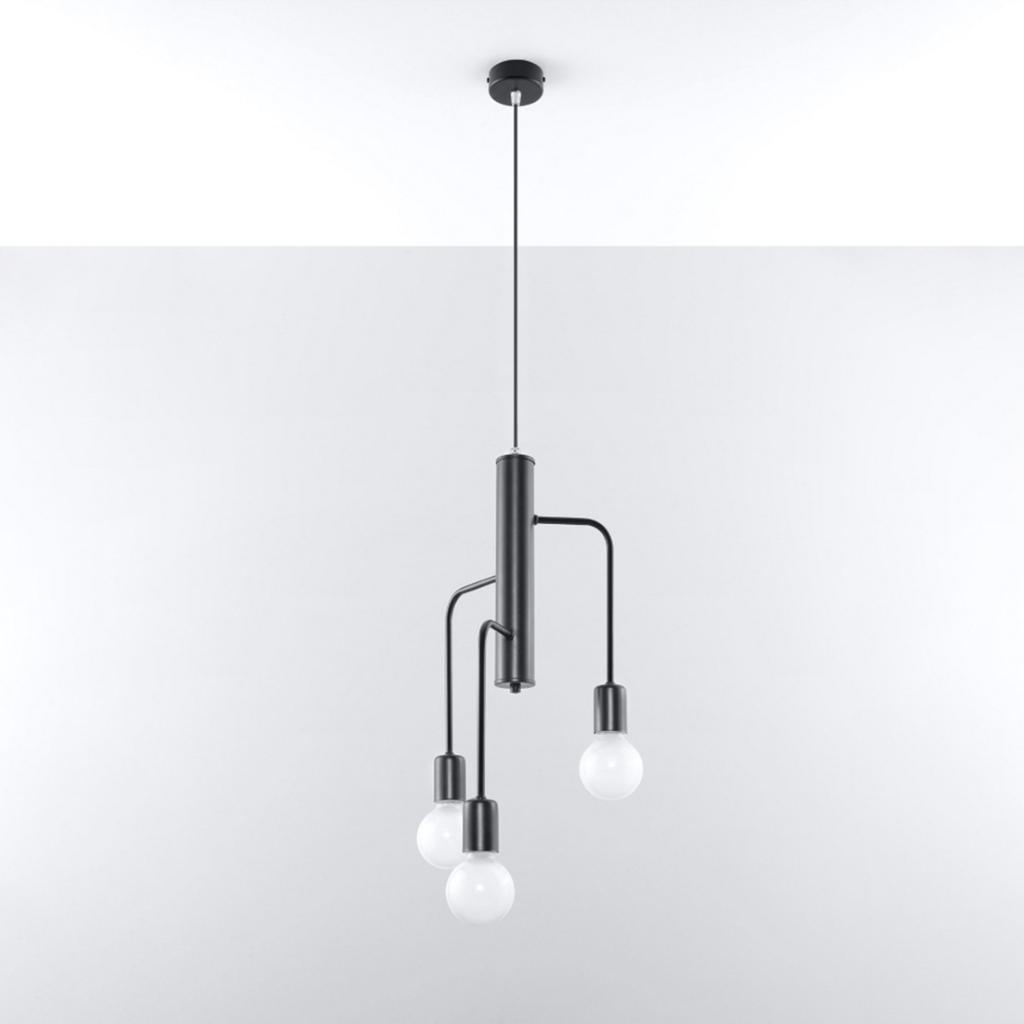 Lampa Wisząca Oralia 3 E27 Czarny Lumilo 03.111.02