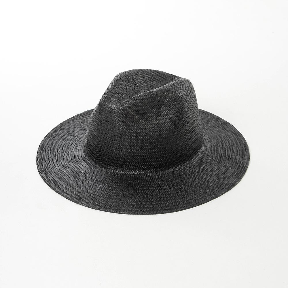 European and American Fashion Casual Hand-woven Papyrus Wide-brimmed Jazz Hat Summer Outdoor Travel Sun Protection Sunshade Straw Hat Tide